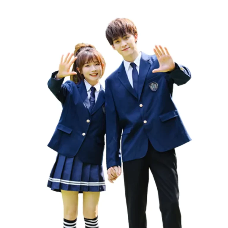 School-Uniform-Suit-Skirt-Set-Tie-Badge-Custom-Deep-Blue-Uniform-for-Boy-Girl