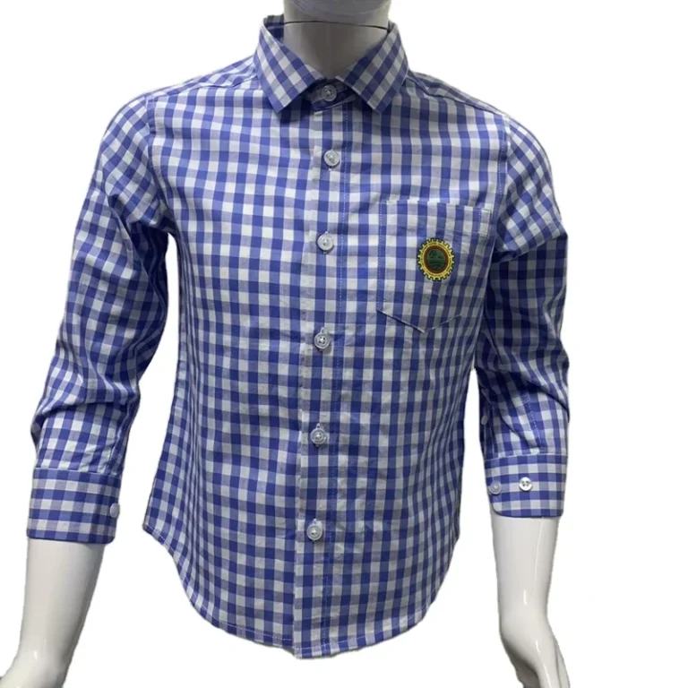 School-Uniforms-Dress-Shirts-Long-Sleeve-Button-Plaids-Shirts-Boys-Kids-Shirts