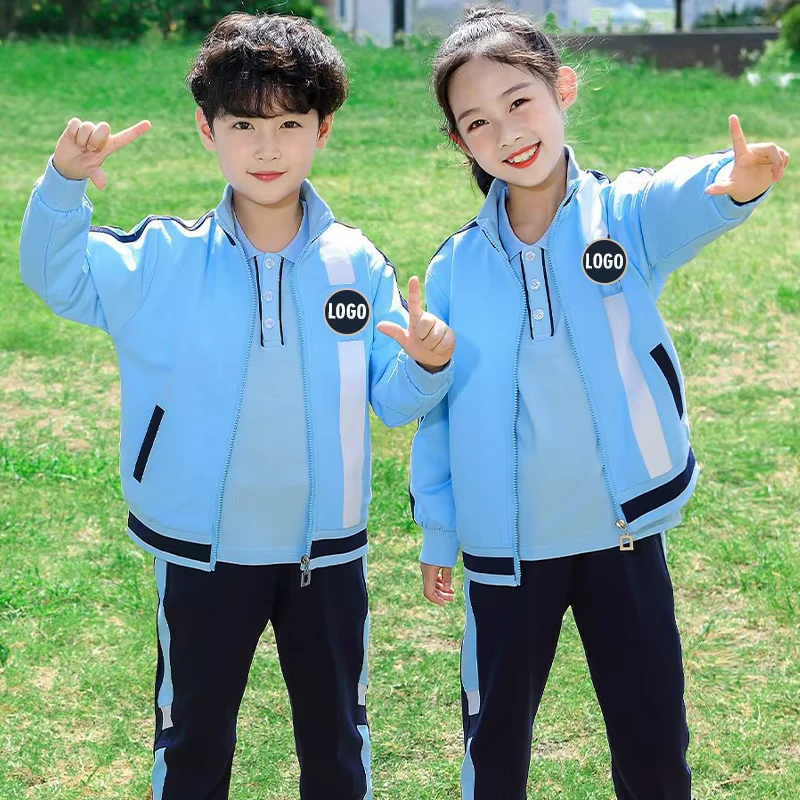 School-Uniforms-Manufacturers-Custom-Logo-Kids-Boys-Sportswear-School-Uniform-Tshirts-3-Piece-SetsTracksuits