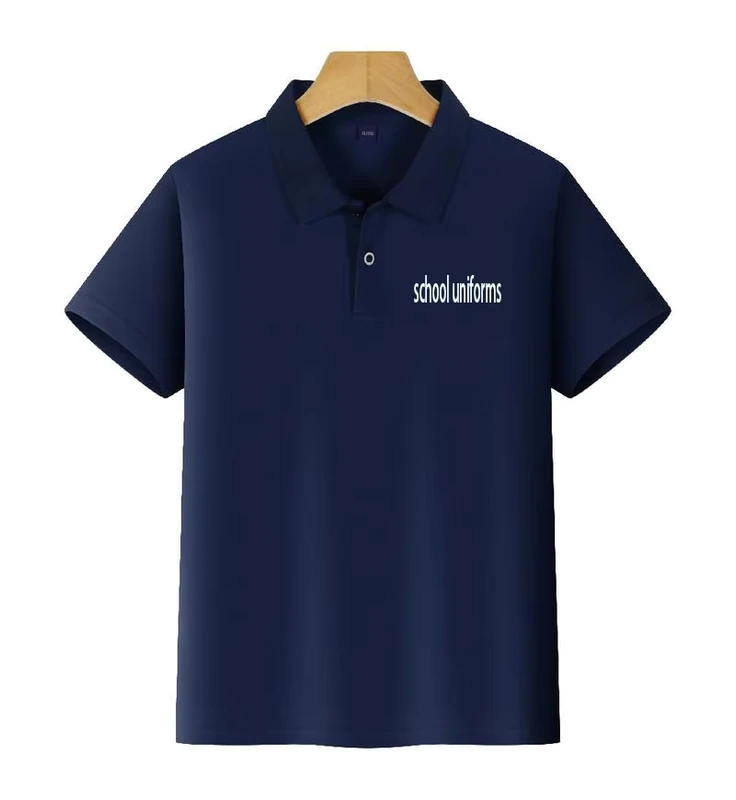 School-Uniforms-Polo-Shirts-Girls-Knit-T-shirtspolo-Shirts-Navy-Blue