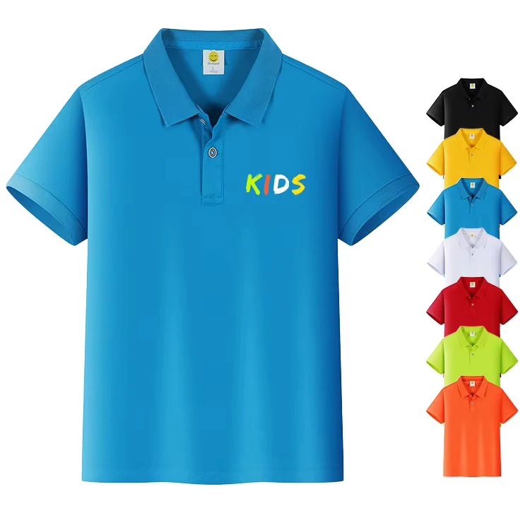 School-Uniforms-Summer-Boys-Girls-100-Cotton-Polo-T-shirts-for-Fids-Blank-Custom-Logo-Plain-T-Shirts-Kids-Polo-Shirts