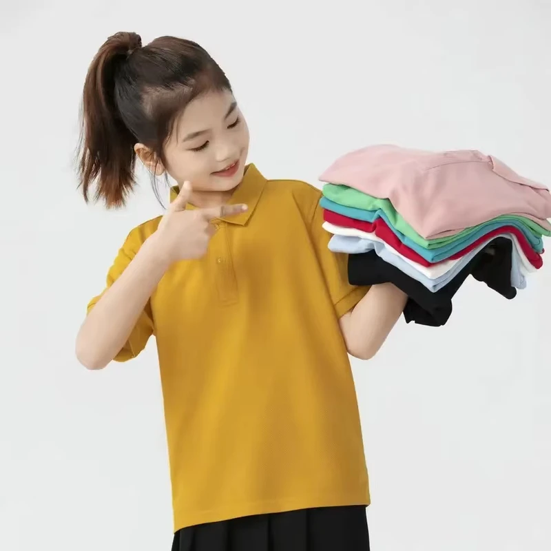 School-Uniforms-Summer-Children-Boys-Girls-Polo-T-shirts-for-Kids-Blank-Custom-Logo-Plain-T-Shirts-Kids-Polo-Shirts
