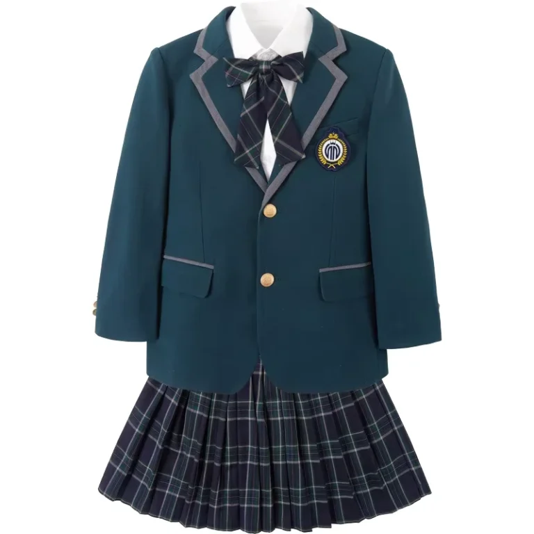 School-Uniforms-With-Green-Color-Women-School-Skirt-Forest-Green-Clothes-Nursery-Primary-to-High-School-Uniform-Pleated-Skirts