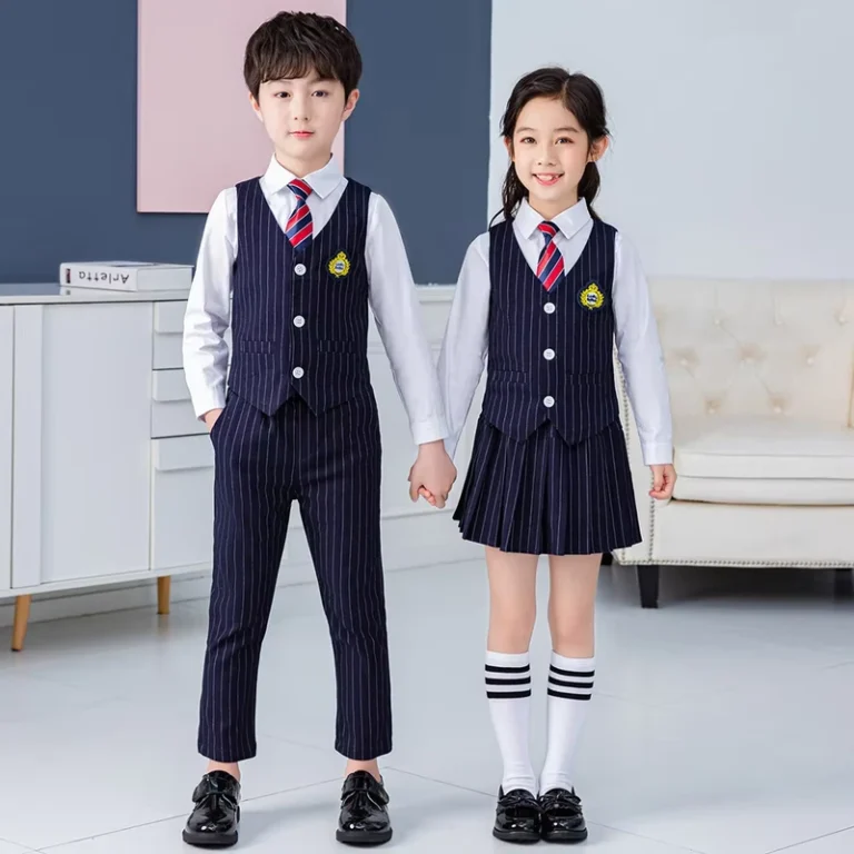 Seasonal-Matching-Boys-and-Girls-School-Uniforms-Premium-4-Piece-Vest-Sets