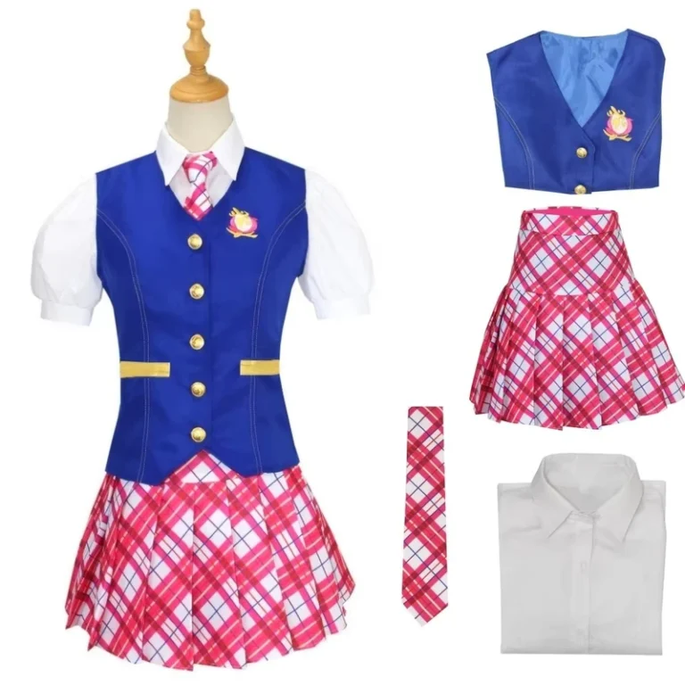 Sexy-Hallowmas-Girls-Striped-Costume-Princess-College-Plaid-School-Uniform-Dress-Cosplay-Stage-Performance-School-Dress-Uniform