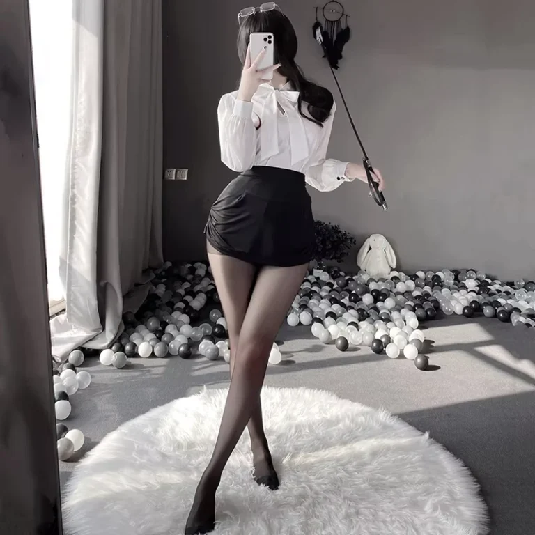Sexy-School-Secretary-Lingerie-Set-Tight-Pencil-Skirt-OL-Roleplay-Outfit-Nightclub-Wear