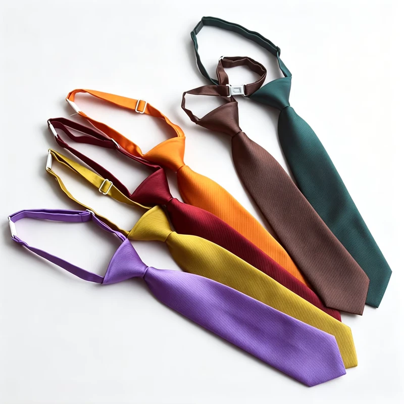 Short-Pure-color-Childrens-Adjustable-Pre-tied-Lazy-Tie-Candy-Color-Cute-School-Uniform-Academic-Graduation-Party-Performance