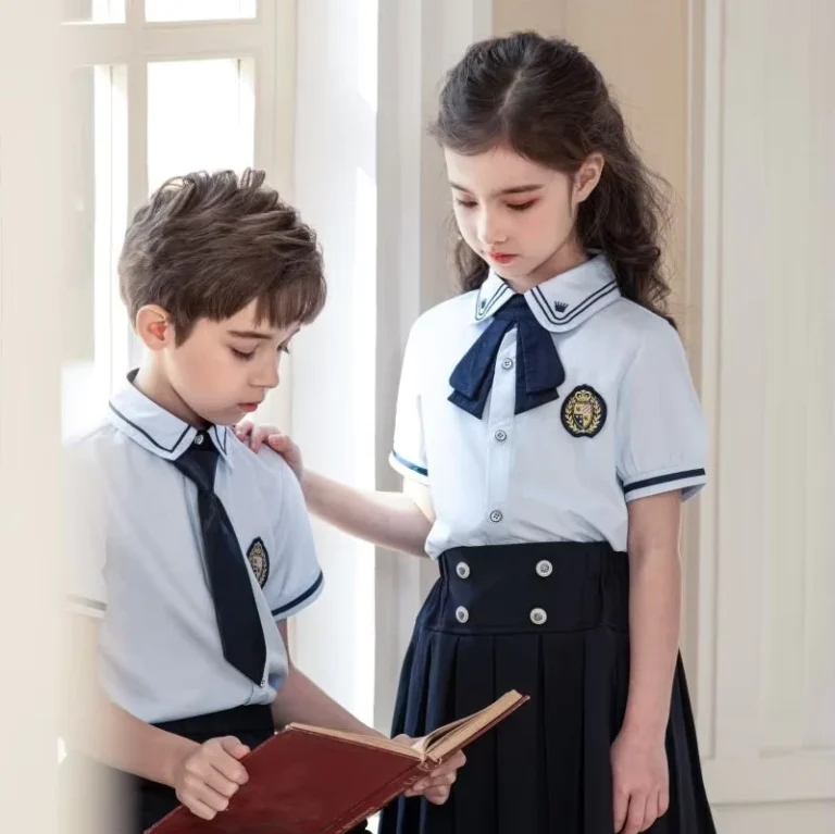 Short-sleeved-Shirt-Student-Uniform-Suitable-for-Summer-Lightweight-and-Breathable-Fabric-International-School-Uniform