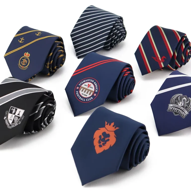 Silk-Anchor-Diagonal-Tie-School-Uniform-Jacquard-Woven-Custom-Necktie