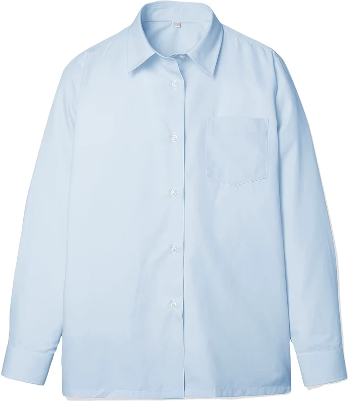 Simple-Style-Uniform-School-Shirt-for-Girls-Plus-Size-Womens-Long-Sleeve-Solid-Color-Shirts-Blouse