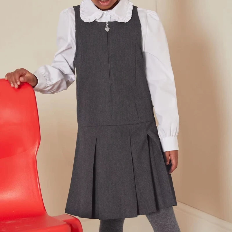 Sleeveless-Front-Zipper-Jumper-Pinafore-School-Uniform-Dress-Girls-Pleated-Classical-Primary-School-Pinafore-Dress-1