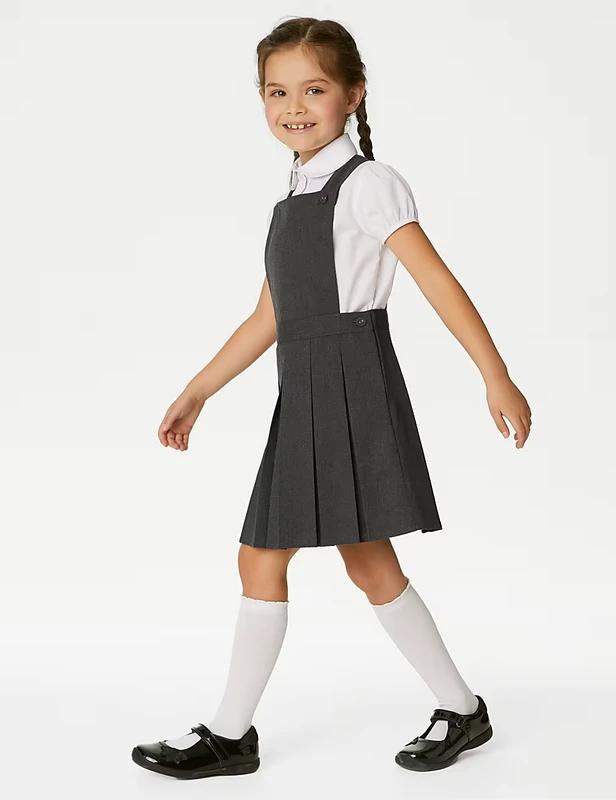 Sleeveless-Jumper-Pinafore-School-Uniforms-Primary-School-Pinafore-Dresses-Girls-Pleated-Bib-School-Pinafore