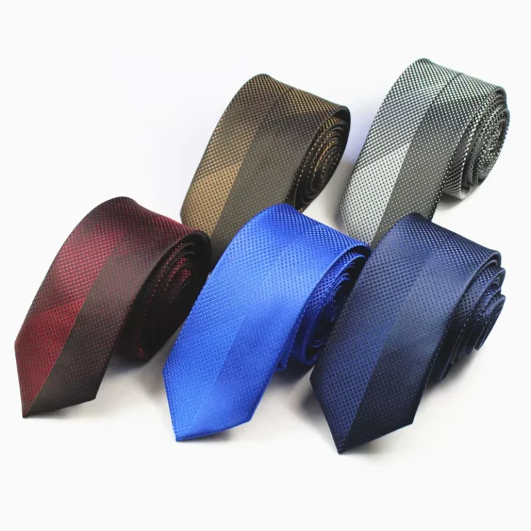 Slim-Silk-Jacquard-Woven-Paisley-Men-Necktie-Classic-Blue-Tie-6cm-Necktie