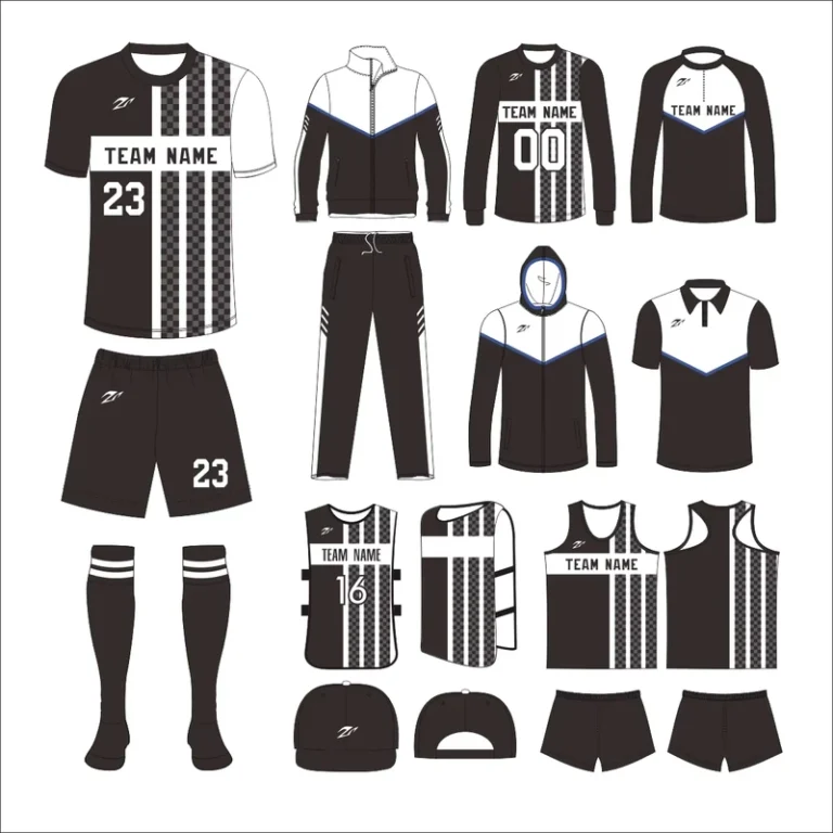 Soccer-Uniform-Football-Jersey-Set-Black-And-White-Striped-Custom-Blank-Sublimation-Men-Soccer-Team-Jersey