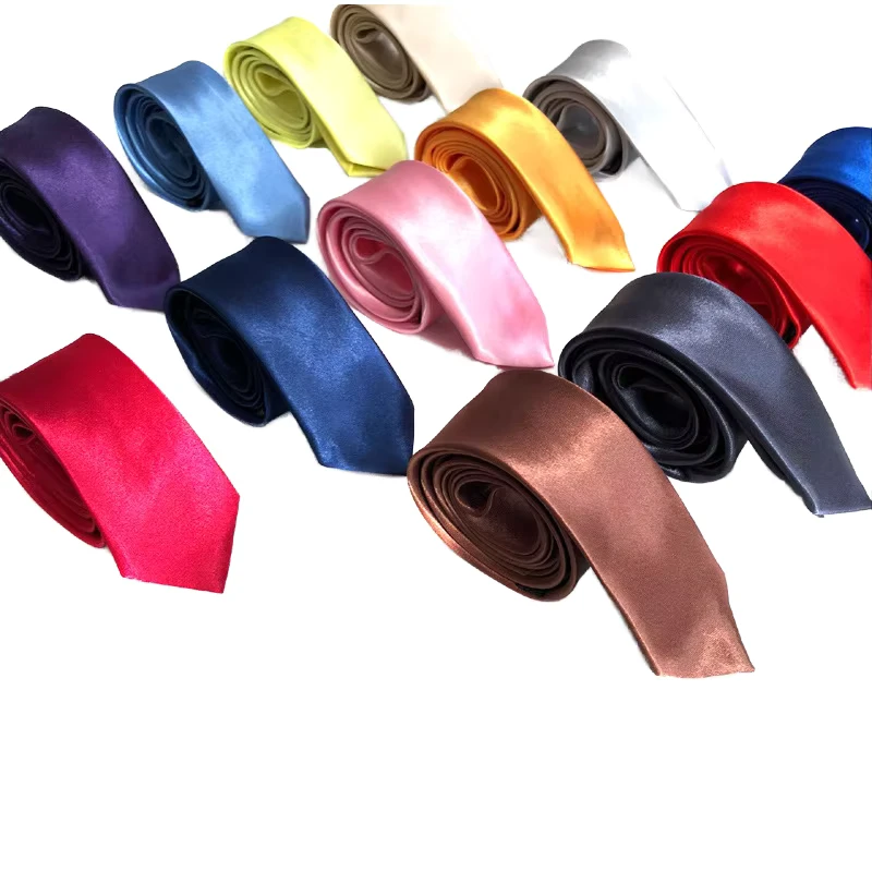 Solid-Color-Polyester-Ties-for-Men-5cm-Narrow-Cravat-35-Colors-Including-Royal-Blue-Gold-for-Party-Formal-Team-Use