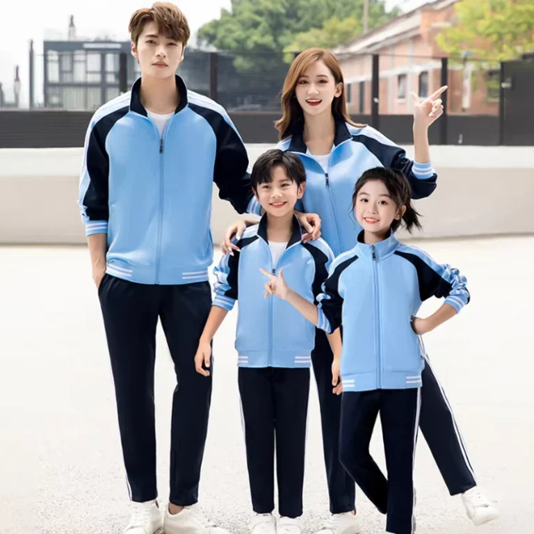 Spring-Autumn-Primary-to-Senior-High-School-Class-Uniform-Set-Unisex-Sports-Suit-Jacket-for-Students