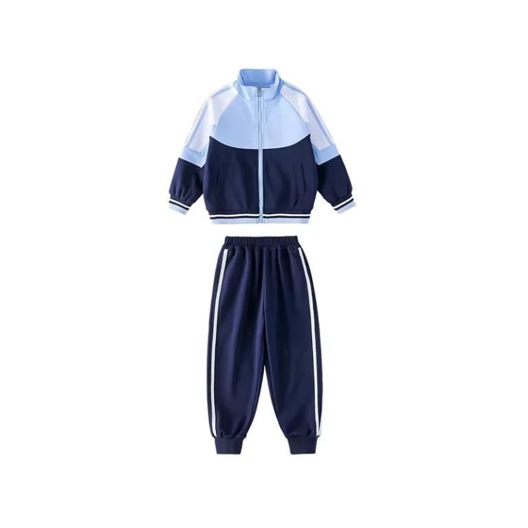 Spring-Autumn-Unisex-Cotton-School-Uniform-Set-for-Kids-Kindergarten-Primary-Middle-School-Custom-Two-Piece-Sports-Kit