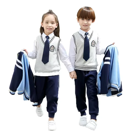 Spring-Fall-Kids-Academic-Style-Three-Piece-Uniforms-Kindergarten-Primary-Secondary-School-Uniform