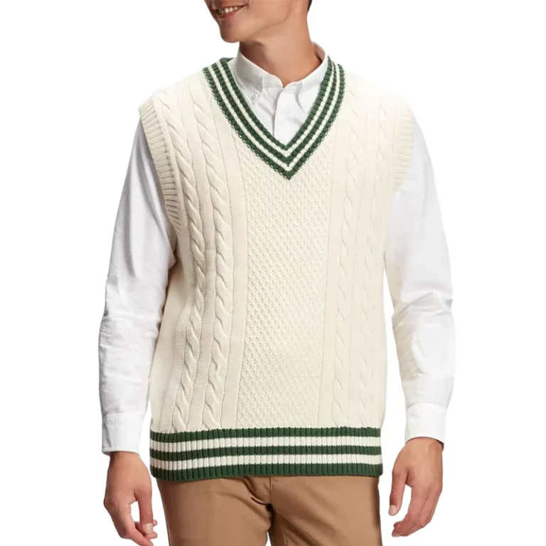 Spring-School-Uniform-Jumper-Custom-Mens-Vest-Knit-Waistcoat-Solid-Colour-Striped-Sleeveless-Top-Round-Neck-Mens-Vests