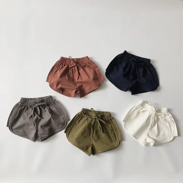 Spring-Summer-Baby-Toddler-Unisex-Casual-Pure-Color-Cotton-School-Uniform-Athletic-Wear-Pants-Kids-Shorts