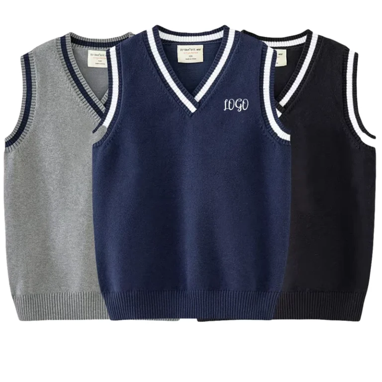 Spring-V-Neck-Knitted-Baby-Kids-Cardigan-Vest-Jumper-Toddler-Boys-Sweaters-Daily-Wearing-School-Uniform-Spandex-Cotton