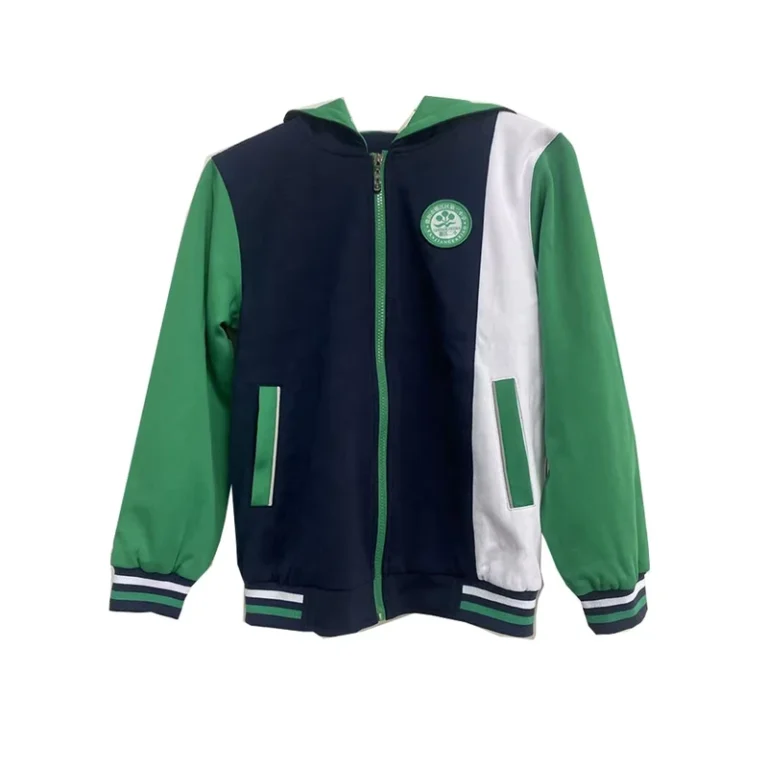 Spring-Zipper-up-Outdoor-Fashion-Color-Matching-Logo-Embroidery-School-Uniforms-Coat-Boys-and-Girls-Sportswear-Hooded-Jacket