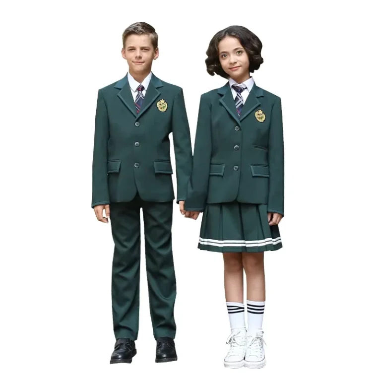 Spring-and-Autumn-Primary-and-Kindergarten-Boys-and-Girls-School-Uniform-Blazer-Set