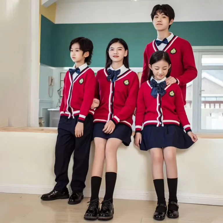 Spring-and-Fall-Cardigan-Sweater-and-Skirt-Pants-Sets-Modern-School-Uniform-Designs