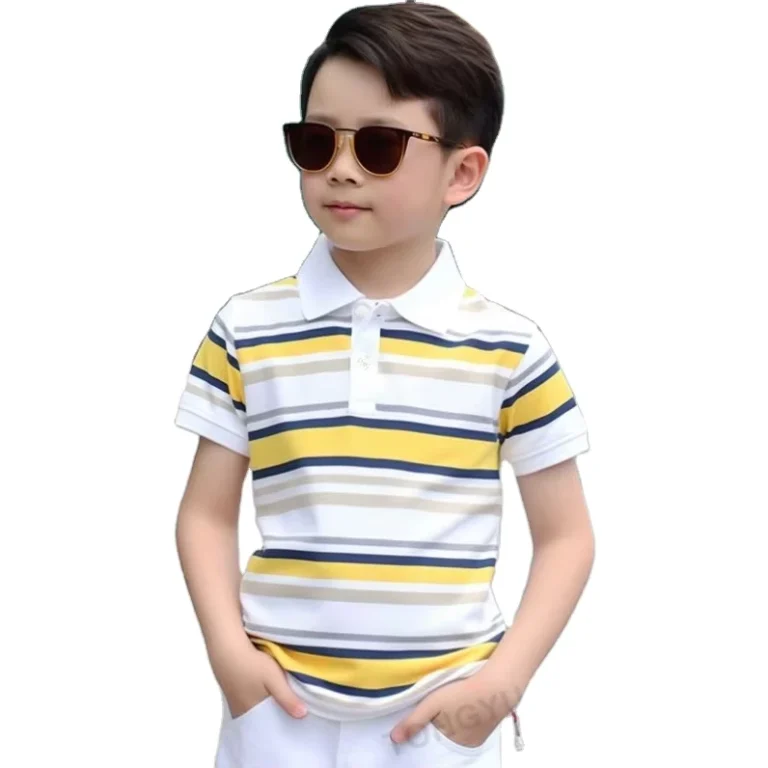 Stripe-Boy-Kids-Shirts-2-14-Summer-Kids-Stripe-Polo-School-Uniform-T-Shirt-Cotton-Short-Sleeve-Boys-T-Shirts-Polo-Shirts