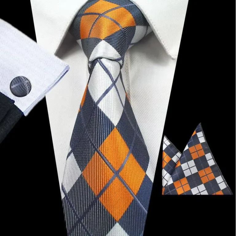 Striped-Necktie-Set-Plaid-Floral-8cm-Necktie-Pocket-Square-with-Cufflinks-Custom-Classical-Tie-for-Men-Hanky-Tie-Set