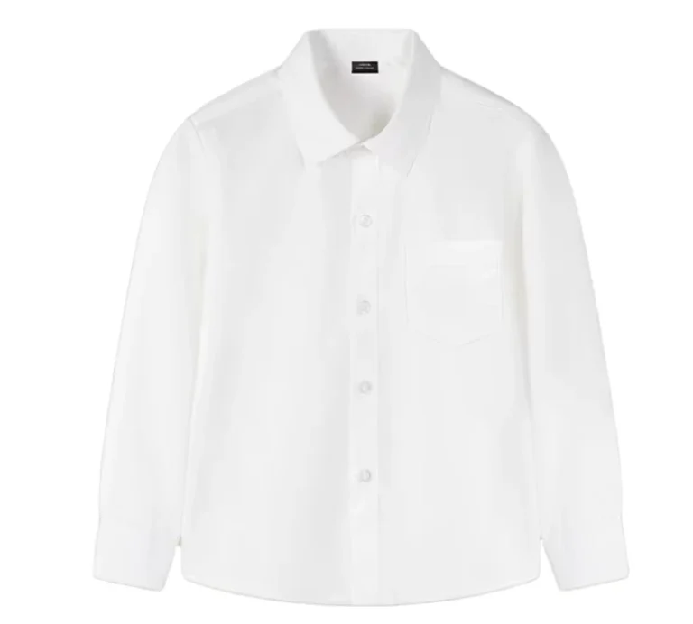 Student-Plain-White-Shirt-Cotton-School-Uniform-White-Button-up-Shirt