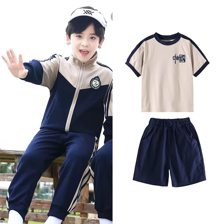 Student-School-Uniforms-Childrens-College-Style-Class-Uniforms-Sports-Suits-Kindergarten-Uniforms