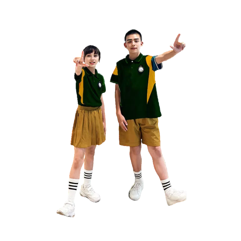 Stylish-Green-Polo-Shirt-Set-for-School-Uniforms-Customizable-with-Logo-Options-Kids-Teens-Sizes-Available-MOQ-100-Sets