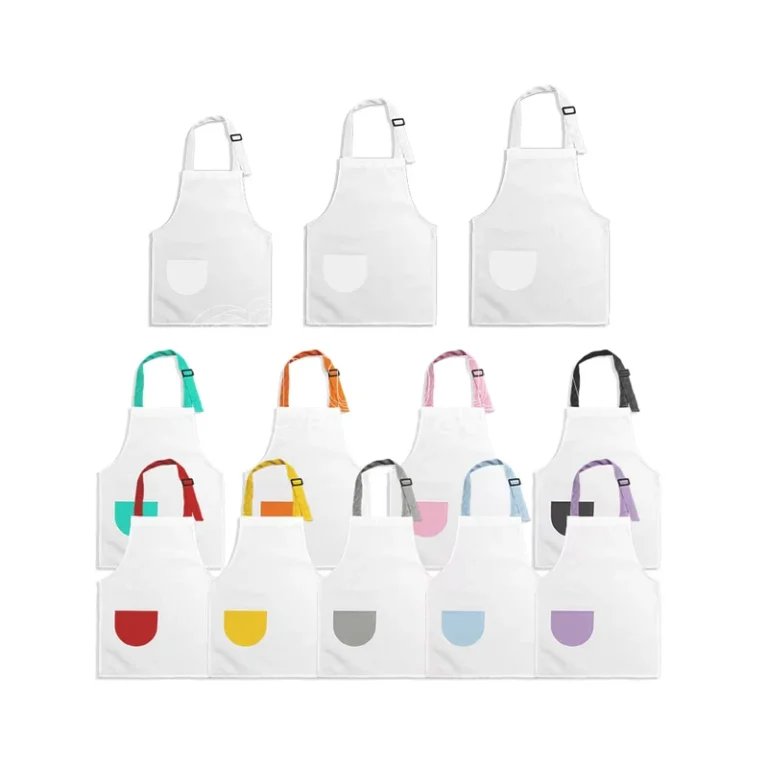 Sublimation-Blank-Linen-Colored-Kids-Apron-Custom-Bib-Apron
