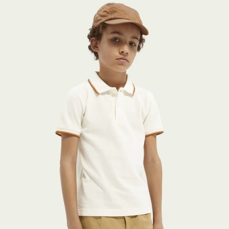 Summer-Boys-Polo-Shirt-Short-Sleeve-Contrast-Trim-Tipped-Collar-Pique-Cotton-Kids-School-Uniform-Polo-Tee