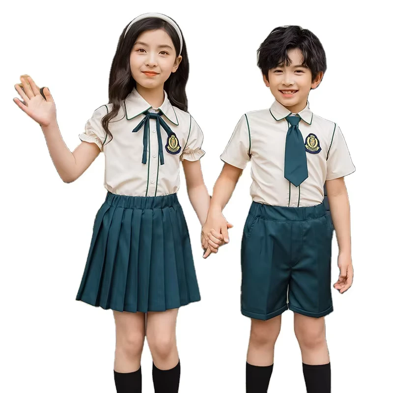 Summer-British-Style-Primary-School-Uniform-Set-for-Student-School-Uniform-Shirt-for-Kindergarten-Preschool-High-School