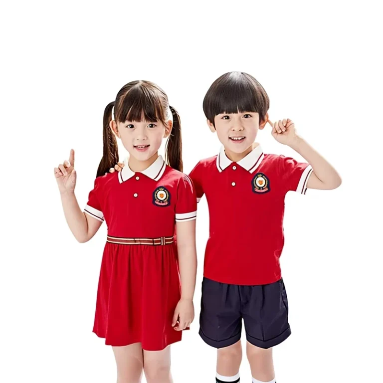 Summer-Cotton-Short-sleeved-Unisex-Kindergarten-Primary-School-British-Style-Student-School-Uniform-Set-Class-Uniform