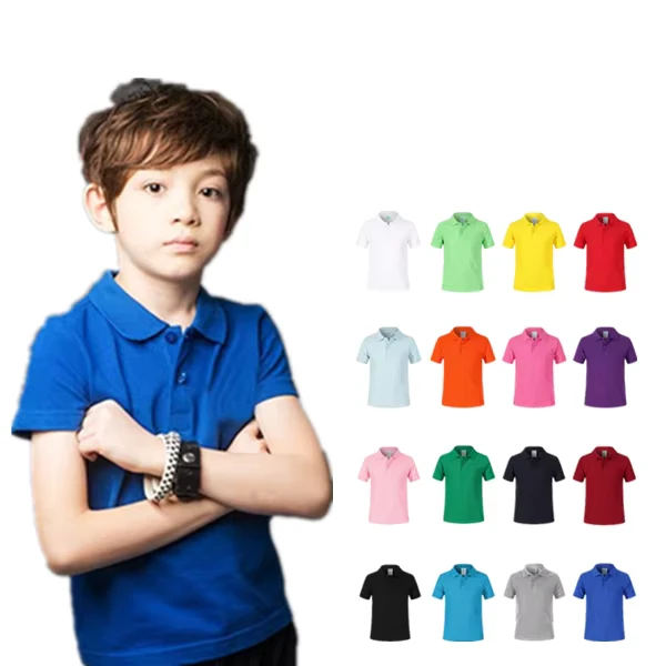 Summer-Custom-logo-Plain-Kids-Polo-Shirt-220gsm-100-Pure-Heavy-Cotton-OEM-Logo-Child-School-Uniform-Polo-Shirt