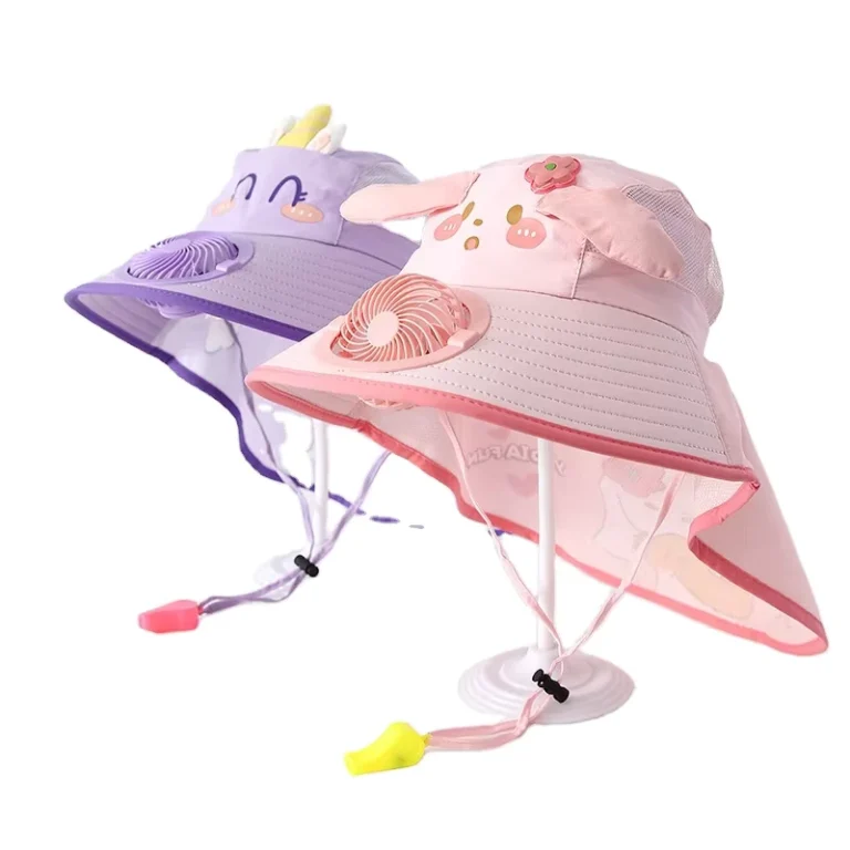 Summer-Cute-Cartoon-Rabbit-Design-Three-dimensional-Rabbit-Ear-Childrens-Hat-the-Fan-Cap-Has-Been-Widened-Breathable