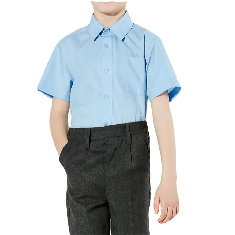 Summer-OEM-ODM-Custom-Made-High-School-Children-Unisex-School-Uniform-Best-Quality-Polyester-Cotton-Shirt-Needle