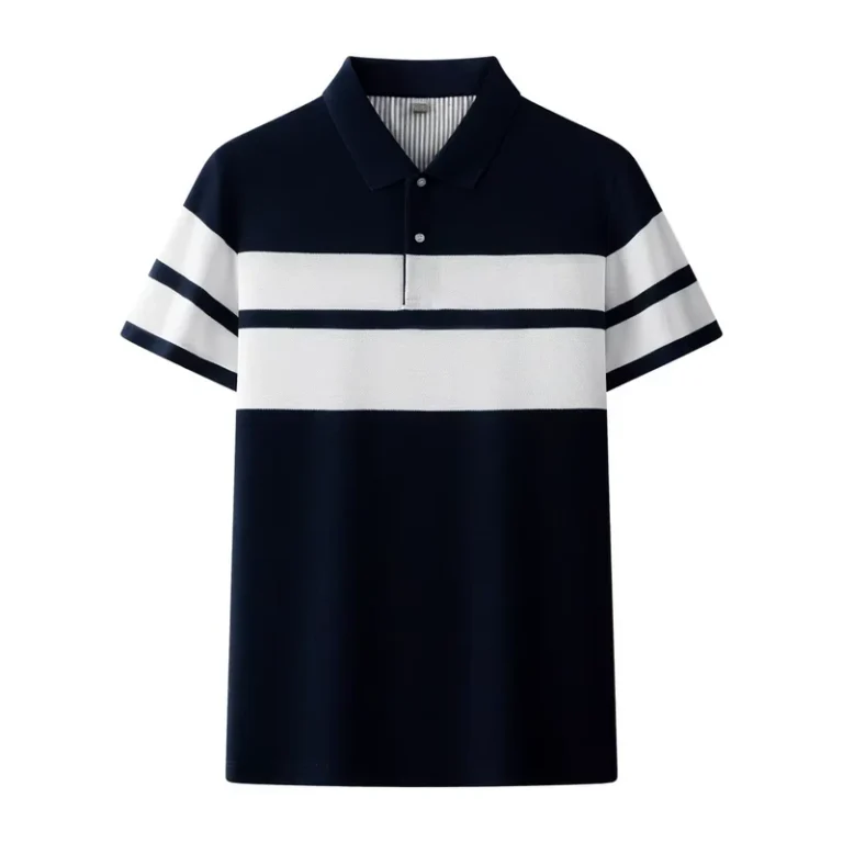 Summer-Parson-Dragon-Mens-Breathable-Fashion-Jersey-Anti-Pilling-Striped-Short-Sleeve-Solid-For-Polo-Shirt-For-Middle-Aged