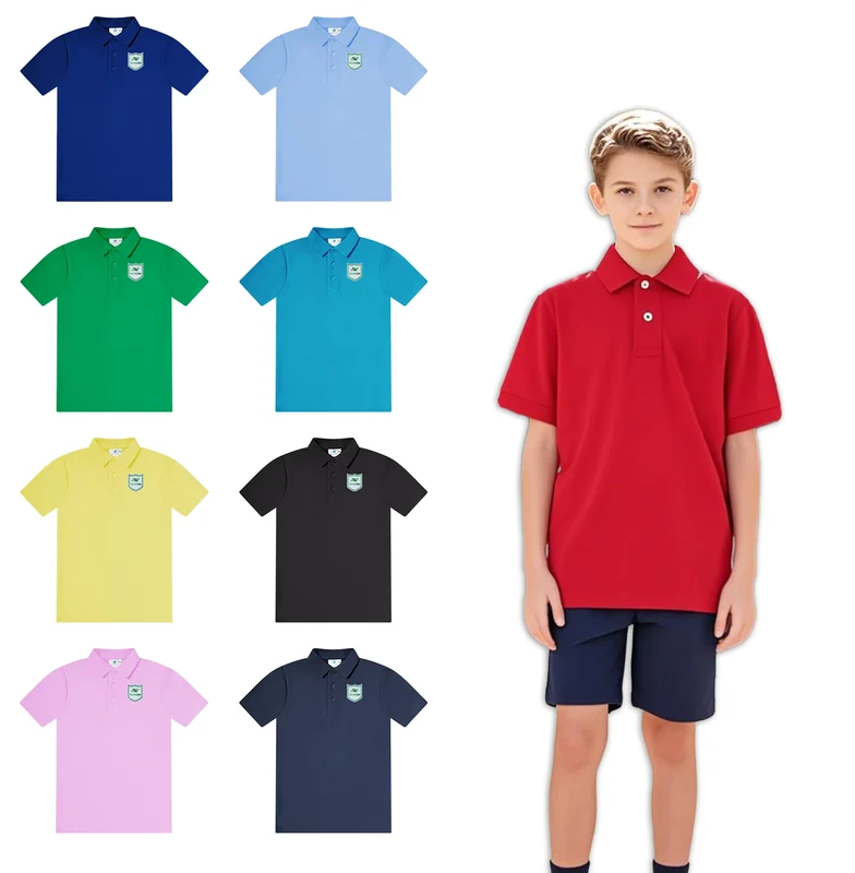 Summer-Shirt-Polyester-Short-Sleeve-T-Shirt-Breathable-Team-Workout-Polo-Shirts-Sport-School-Uniform-Student