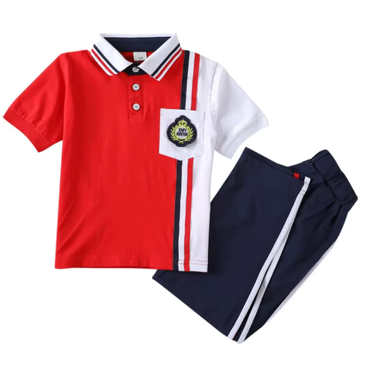 Summer-Short-Sleeved-Sports-Primary-School-Uniform