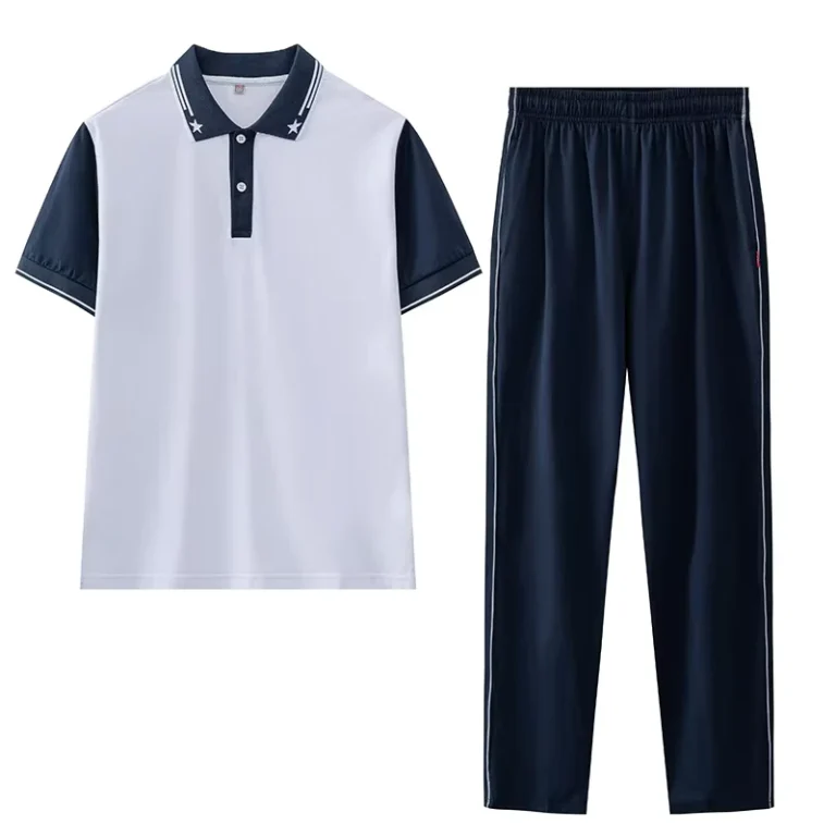 Summer-Sports-Style-School-Uniform-for-Middle-School-Students-Casual-Group-Sports-Class-Uniform-Short-Sleeved-Trousers-for-Men