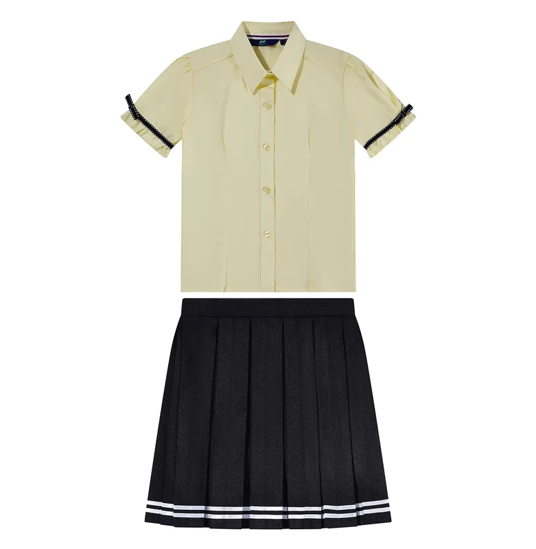 Summer-Were-School-Classroom-Classmate-Clothes-Set-for-Student-Girls-Dress-Short-Sleeved-Skirt-School-Uniform-Set