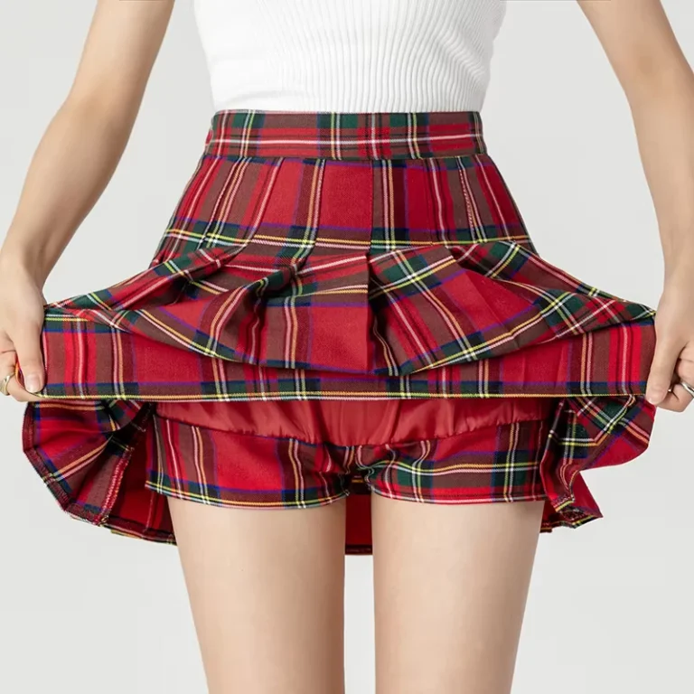 Summer-Young-Girls-Pants-Dress-Women-Classical-Checker-Beautiful-Girl-School-Uniform-Skirt