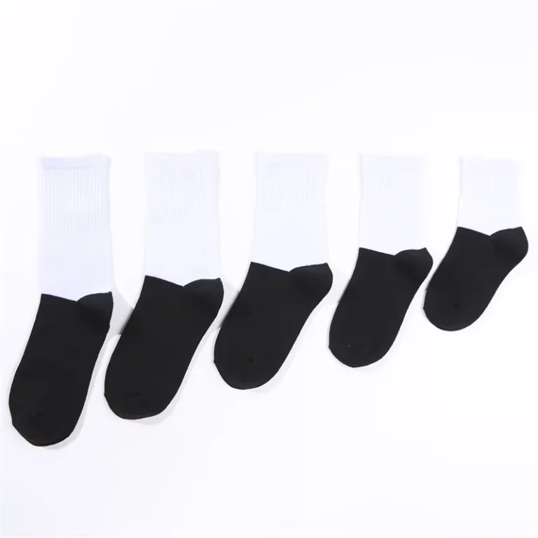 Super-Soft-Polyester-Cotton-Mens-Casual-School-Blank-Socks-Different-Sizes-White-for-Sublimation