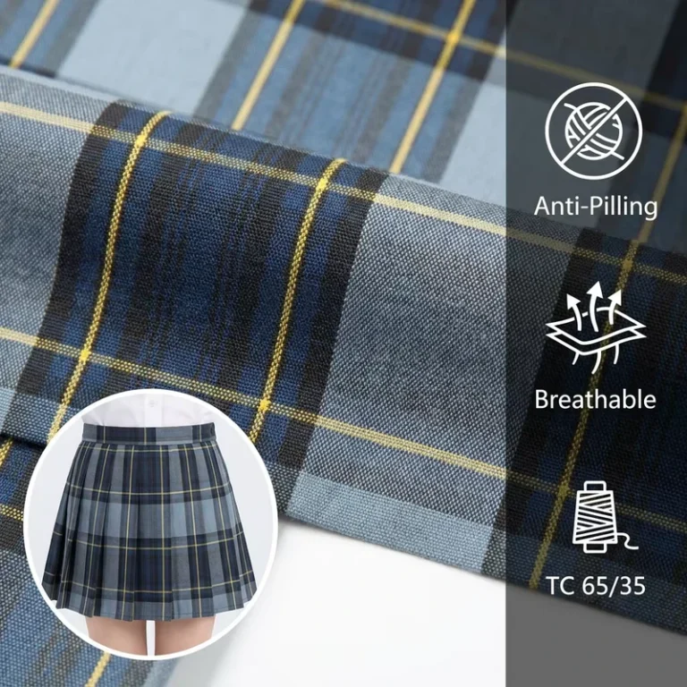 TC-65-35-School-Uniform-Fabric-Yarn-Dyed-Plaid-Tartan-Fabric-for-Shirts-and-Skirts-Anti-Pilling-Breathable-Cotton-Blend-Fabric