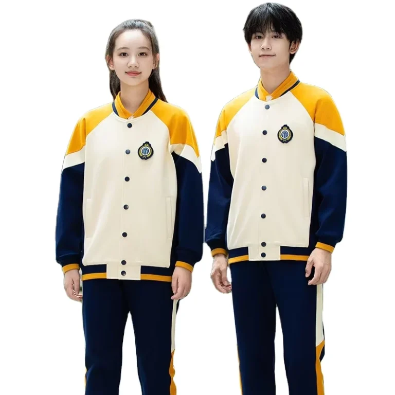 Teenager-Girl-Kids-Clothing-Cotton-Polyester-Heavyweight-Kids-Track-and-Field-Uniforms-Running-Track-Suit-Set-School-Uniform