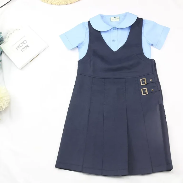 Teenager-Girls-Sleeveless-Jumpsuit-for-Kids-School-Uniform-Sleeveless-Jumper-Dress-With-Pleated-Skirt